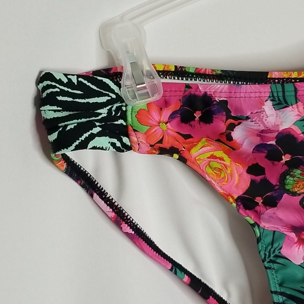 NWT OP Floral bikini bottom. Medium juniors. - Picture 3 of 7